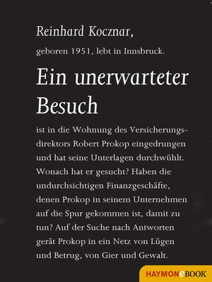 cover image of Ein unerwarteter Besuch